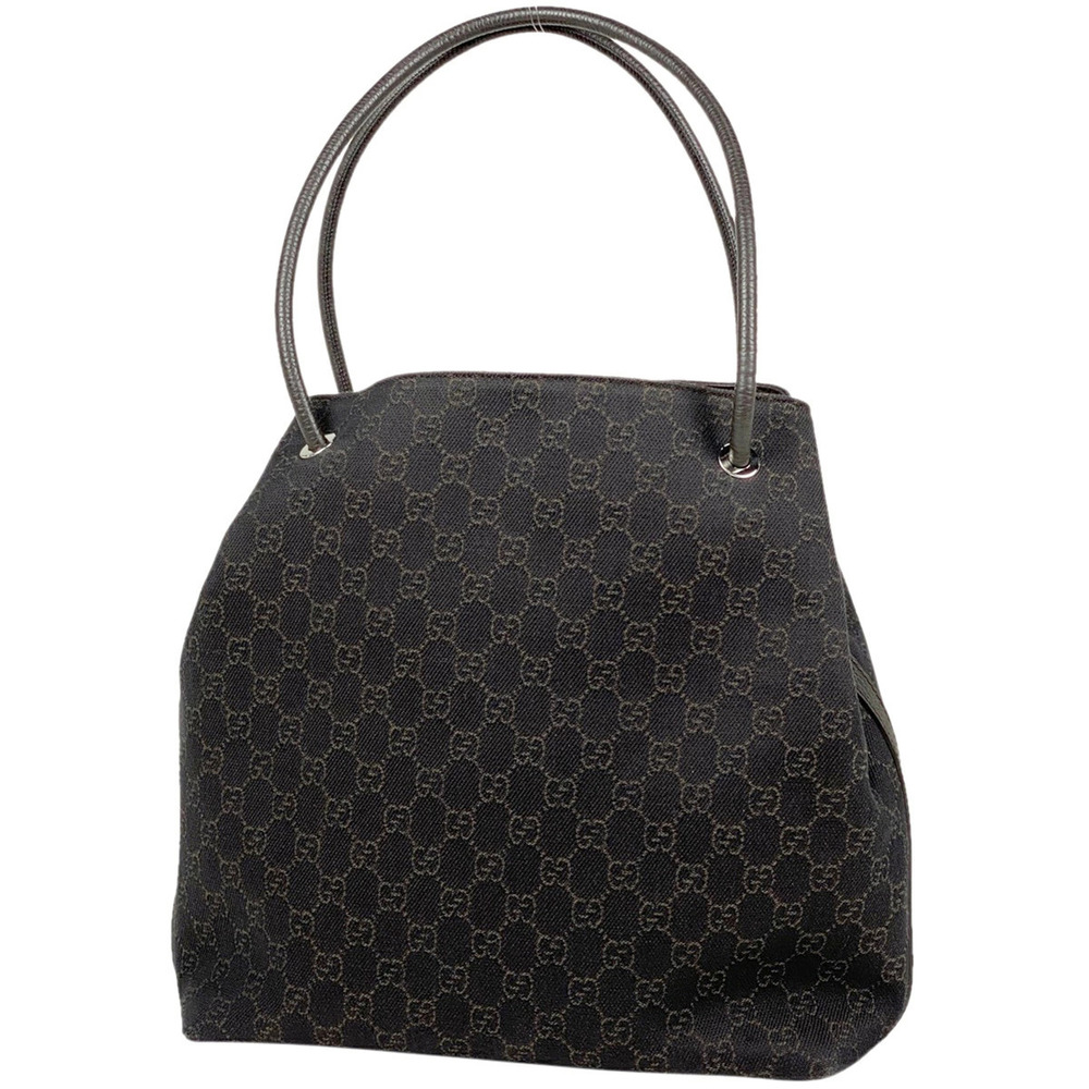 Gucci GG tote bag handbag shoulder canvas dark brown